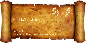 Szitás Judit névjegykártya